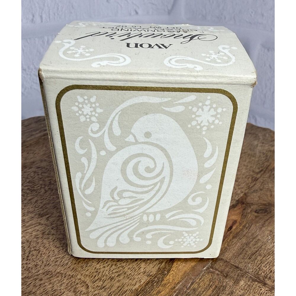 NEW Vintage Vintage 70s Avon Snowbird Moonwind Cream Sachet & Box - Picture 11 of 12